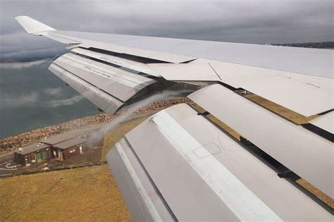 plain flaps|wing flaps on a plane.